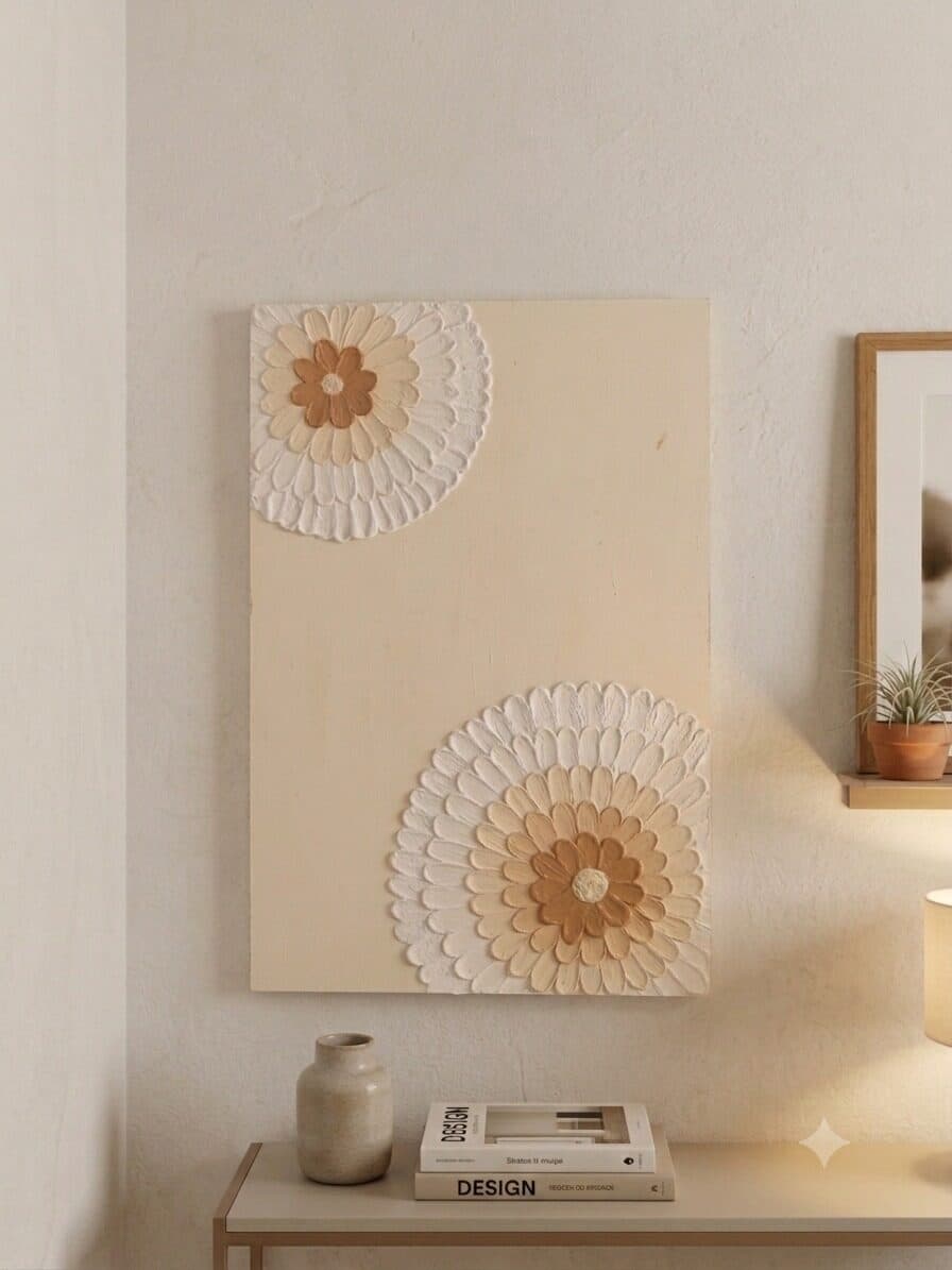 Bloom Medallions — handmade textured wall art