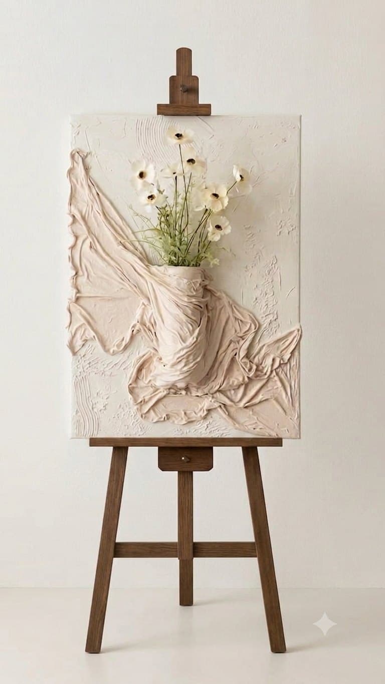 Textured Floerl Art