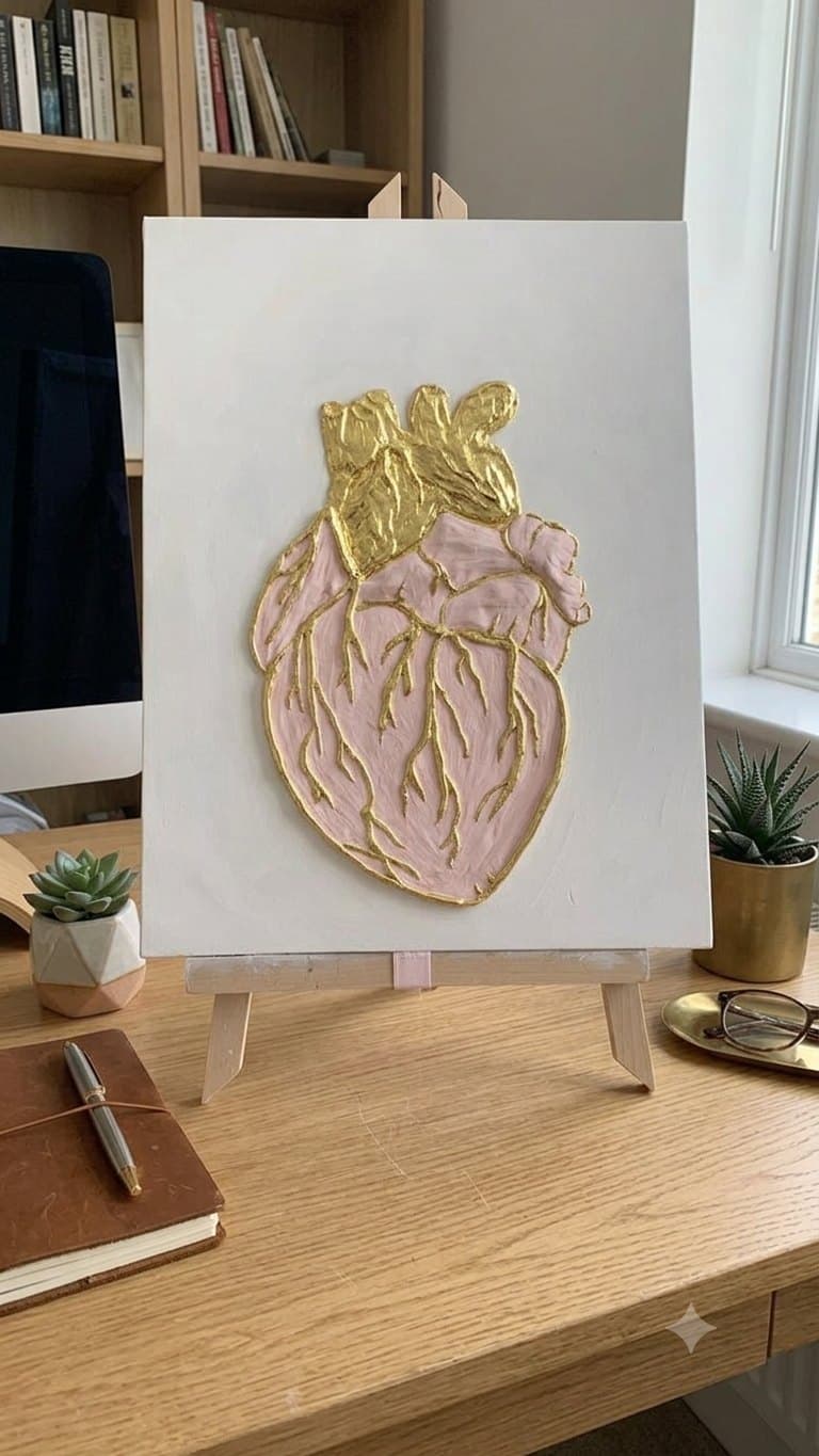 Heart texture art