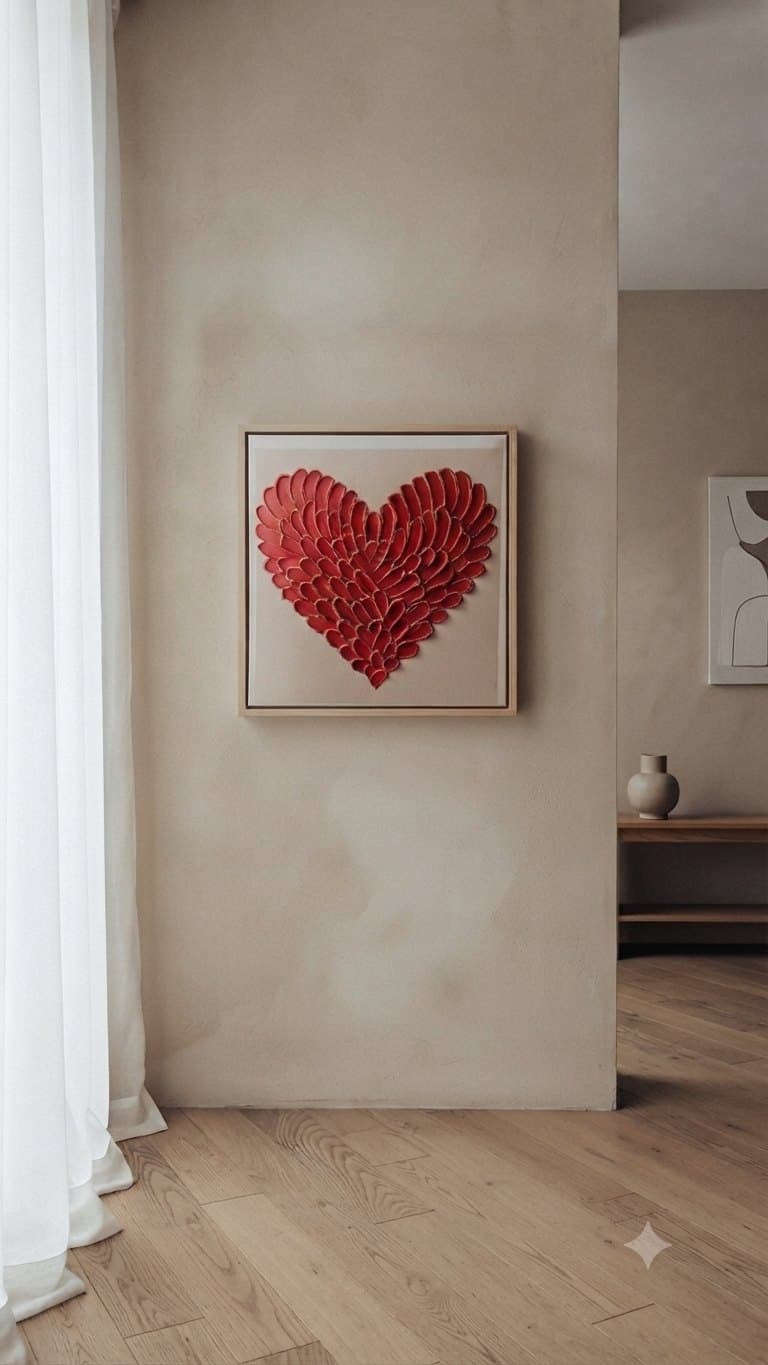 Heart texture art
