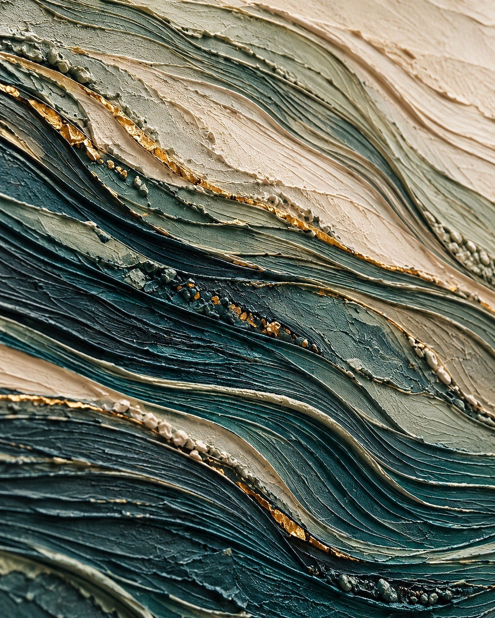 Concept render: close-up of Rainline Horizon, showing the hand-sculpted relief and metallic detail